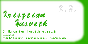 krisztian husveth business card
