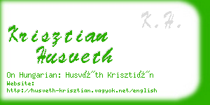 krisztian husveth business card